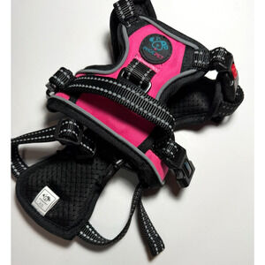 PHOEPET No Pull Dog Harness XS Pink Reflective Front Clip Handle